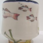 Emily Sabino Painted Pottery Underwater tea bowl