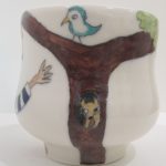 Emily Sabino Painted Pottery tea bowl