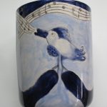 Birdsong (Bird on Hands) Vase