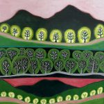 Glowing Trees Painting Emily Sabino Painter