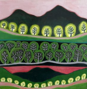 Glowing Trees Painting Emily Sabino Painter
