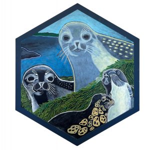 Here is Magic Waterfall Arts Seals on Seaweed